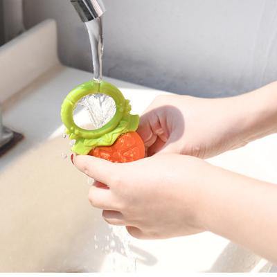 China Soft Toy Bpa Free Wholesale Fruit Baby Teether Toys Infant Kids Baby Teething Toys Silicone Teether for sale