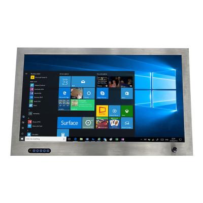 China 24 inch High Brightness Industrial Monitor Stainless Steel Case Ip65 Industrial Wall mounted Capacitive Touch Screen Lcd Monitor 24