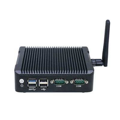 China Aluminum Alloy Enclosure Good price of good quality fanless mini pc mini computer with hd-mi fanless x86 industrial pc for sale