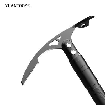 China New Design Multifunctional Outdoor Stainless Steel Pick Ax Double Sided Head Camping Ax for sale