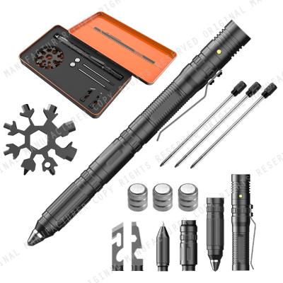 China Eco-friendly Multifunctional Self-defense Pen Multitool Tactical Pen Survival Tool Set for sale