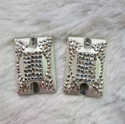 China Rectangular Flatback stock 17x24mm rhinestone hand sewing on garment and rhinestone flatback glue on shoes upper as decoration in stock for sale