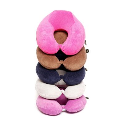 China Latest Anti-Static Comfortable Memory Foam U Shape Neck Pillow Travel Neck Pillow For Car for sale