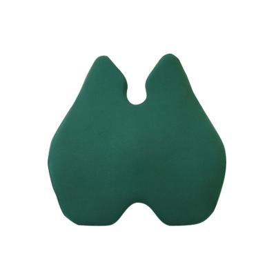 China High Quality Anti-static Green Stereo Pillow Lumbar Support Ergonomic Memory 3D Back Cushion Rest Cushion for sale