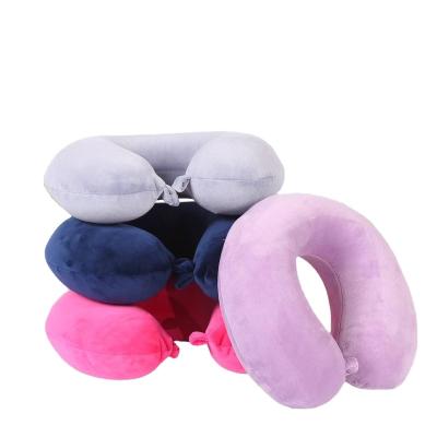 China New Products High Quality Anti-static Airplane Car Print Travel Neck Rest Head Rest Foam Wicks for sale