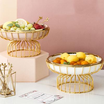 China Sustainable Ceramic Cake Dessert Plate Decorative Serving Bowls Snack Serving Dish Candy Tray for sale