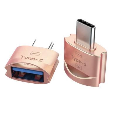 China Portable Zinc Alloy Male Mobile Phone OEM USB 3.1 Adapter USB C Type C to USB 3.0 Female Converter for sale