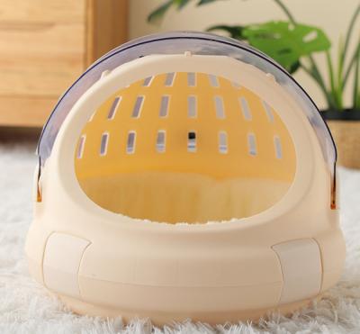 China Breathable Emergency Cat Nest Pet Carrying Bag Cat Outing Suitcase Portable Space Capsule Panoramic View for sale