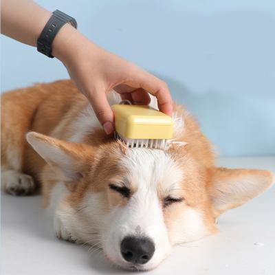 China Stored Pet Grooming Products Open Knots To Remove Self-Cleaning Hair Massage Bath Pet Hair Floating Comb for sale