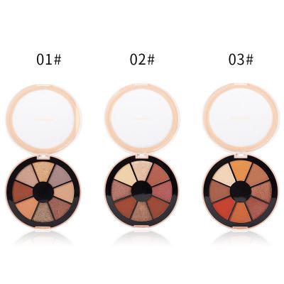 China Fine powder pearl matte vivid color rendering new popular color number is not easy to fly powder 8 color eyeshadow palette for sale