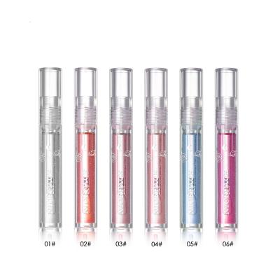 China Liptint 6 PCS Clear Lip Gloss Lip Gloss Moist Bestselling Products Rich Liquid Transparent Private Label for sale