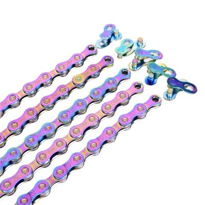 China Mountian 10 11 12 Colorful Road Bike SUMC 9 Speed ​​Bicycle Rainbow Chain MTB Mountain Mountain Road Bike Magic OEM Buckle Changing Chain Color for sale