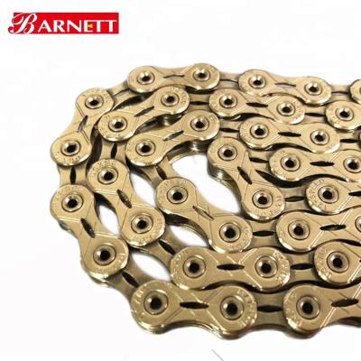 China Factory Direct Sale 12 Speed ​​Gold Bicycle Chain X12EL With Plate Cavity 1/2