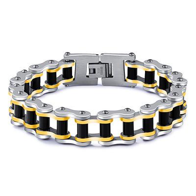 China Mens Bracelet Man Jewelry Cyclist Bike Chain Stainless Steel Mens Bracelets for sale