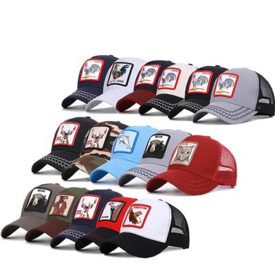 China Wholesale JOINT Gorras Animal Cotton Embroidered Trucker Mesh Baseball Hats Cap For Men for sale