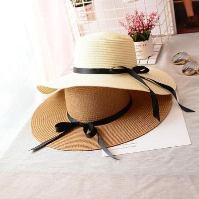 China Latest Image Design Sombrero Fashion Promotional Lady Straw Hat Wholesale Beach Hat for sale