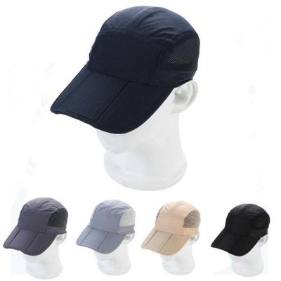 China breathable & Waterproof Baseball Cap Fishing Fold Easy To Wear Sunscreen Hat for sale