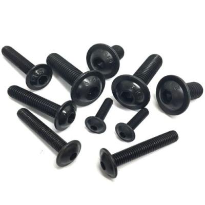 China HEX 6mm Socket Flange Button Head Bolts Hex Socket Hex Screws 10.9 Allen Bolts High Tensile Black M4 M5 M6 M8 GB7380.2 for sale