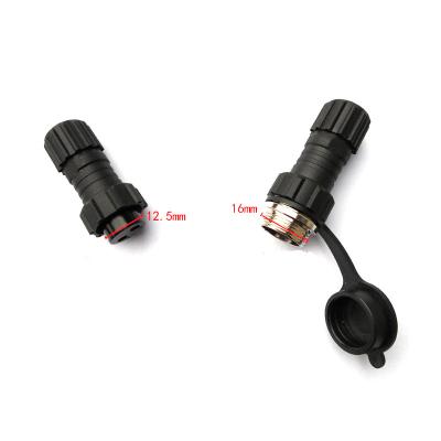 China audio & Waterproof Video 2 Pin GX16 Aviation Connector Socket Sensor Encoder Soldered Plug And Socket IP68 Socket for sale