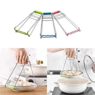 China Multifunctional Stainless Steel Stainless Steel Take Out Bowl Clip Anti-hot Dish Bowl Clamp Microwave Oven Tool Kitchen Accessories Hot Sale M4 for sale