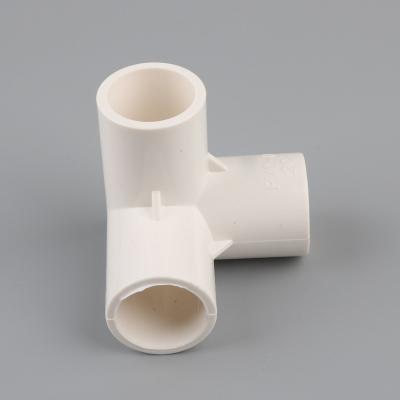 China PVC 3D 3D 3 Way Water Pipe Connector 20mm 25mm 32mm Tube Adapter Garden Irrigation DIY Fittings Shelf Joint 20MM for sale