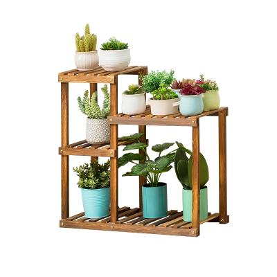 China Modern Flower Pot Rack Home Office Flower Display Folding Metal Folding Storage Rack for sale