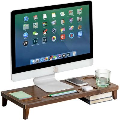 China Modern Foldable Wooden Laptop Stand Desk Stand Folding Wood Laptop Desk with Cup Holder for sale