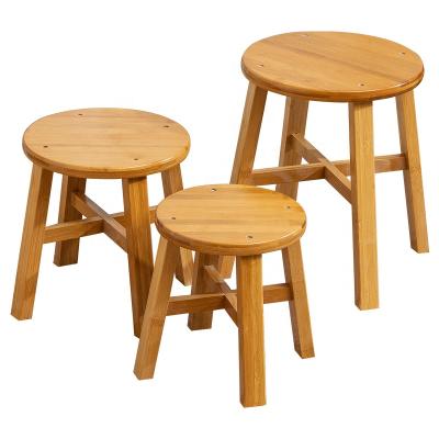 China Adjustable (Height) Ready To Board Furniture 50s Classic Style Vintage Solid Wood Stool For Home for sale