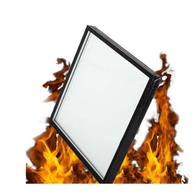 China Courtyard Tempered High Quality Intumescent And Safety Fire Resistant Glass Price for sale