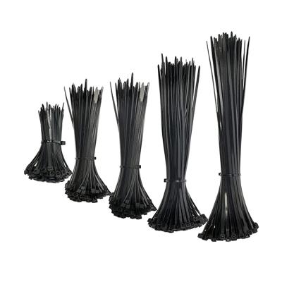 China Nylon Never Cut Resistant Plastic Zip Tie Wraps , Strong Black Nylon Cable Tie 250mm for sale