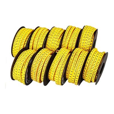 China acid & Alkali Erosion Control Factory Number Cable Marker Strips Socket Color Cable Wire Markers Wholesale Electrical Socket for sale