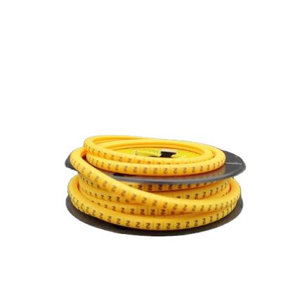 China acid & Alkali Erosion Control Top Selling Guaranteed Quality Yellow PVC Cable Marker for sale