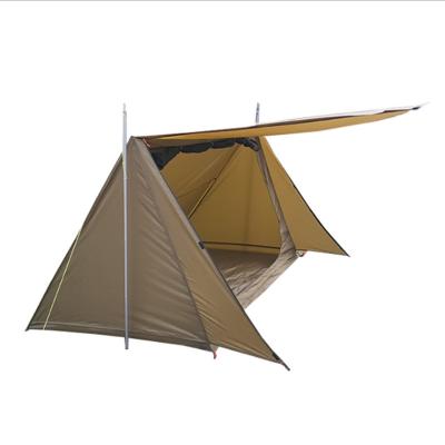 China Diagonal tying type outdoor camping tent canvas person camping products tents sale 1 outdoor tent camel for sale