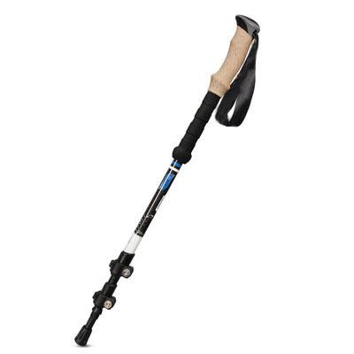 China TPR Double Color Head With Squash Belt Best Selling Hiking Stick Outdoor Carbon Cork Handle Stick For Hiking Carbon Fiber for sale