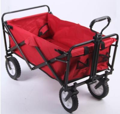 China Portable Folding Hand Carts Aluminum Alloy Large Capacity Picnic Folding Trolley Durable Folding Garden Trolley Cart for sale