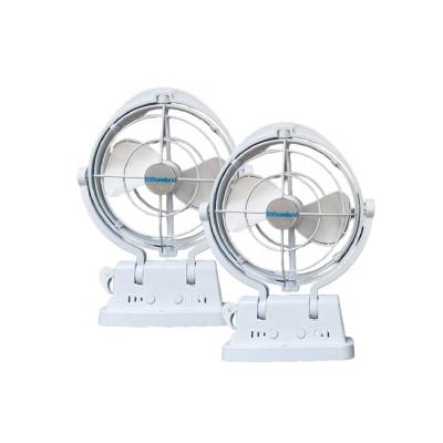 China Comfortable White Cabins 360 Rotation Gimbal Caravans 3 Speed ​​Fan Motorhome Motorhome Fan for sale