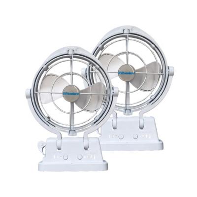 China Black Or White Finish Three Speed ​​Push Button Control Fan Motorhome Ultra Quiet Marine Fan for sale