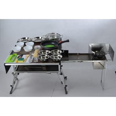 China Wood Portable Folding Traditional Camping Stove Lightweight Collapsible Outdoor Stove for sale