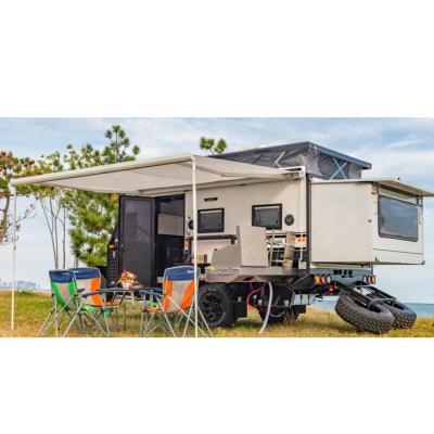 China RVHOMELAND remarkable raised off road caravans campering trailer utility off road camper trailer caravan for sale