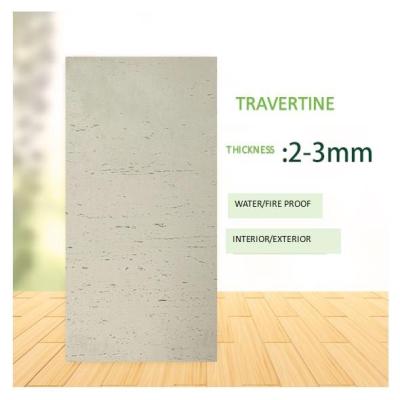 China CLASSIC Wholesale durable travertine stone flexible tiles mcm stone cultural stone manufacturer soft tile for interior & exterior wall for sale