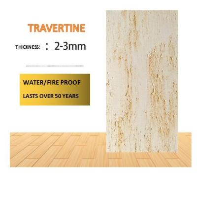 China CLASSIC Factory price wholesale durable travertine  stone flexible tile  manufacturer for  interior & exterior wall or ceiling for sale