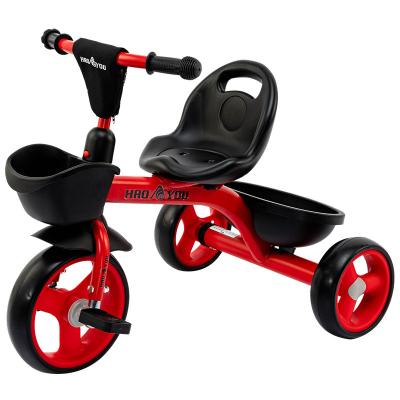 China Five-point harness baby tricycle new style tricycle for children ride on toy steel frame baby tricycle for sale