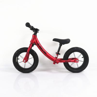 China Ride On Toy Factory Wholesale Balance Bike Aluminum Alloy Air Tire Customized 12 Inch Baby Balance Push Bike for sale