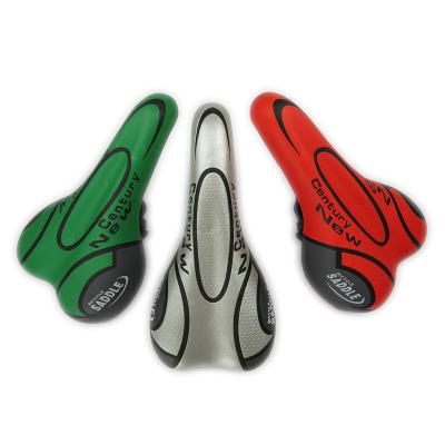 China Durable Bicycle Saddle Fashion Mountain Bike Seat Replacement PU Leather Comfortable Bicycle Saddle for sale