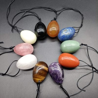 China 2022 China Natural Exercise Crystal Yoni Egg Rose Quartz Gemstone Yoni Egg Drilled For Kegel for sale