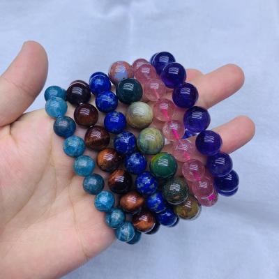 China China Wholesale 8mm Natural Healing Stone Bracelet 10mm Crystal Bracelet Gemstone Crystal Beads for sale