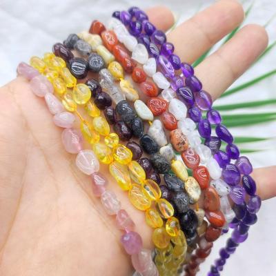 China 2022 China Wholesale Natural Healing Crystal Beads Irregular Shape Gemstone Quartz Beads for DIY Crystal Bracelets for sale