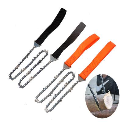 China Wholesale Metal Outdoor Hand Pulled Wire Saw Wild Pocket Steel Manganese Chainsaw Survival Log Saw for sale