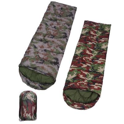 China Outdoor Thick Warm Camouflage Mummy 4 Season Camping Zipper Adult Sleeping Bag For Traveling Camping Hiking for sale