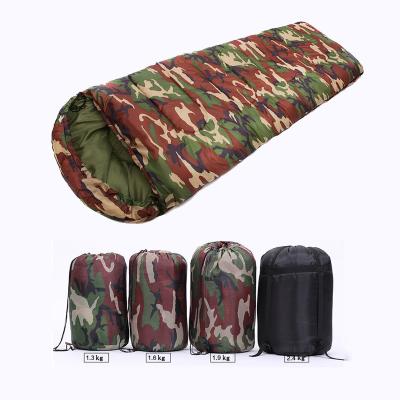 China Mummy Whiesale Outdoor Thick Warm Camouflage 4 Season Camping Zipper Adult Sleeping Bag For Traveling Camping Hiking for sale